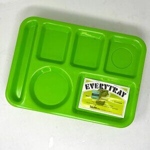 Lot of 9 ~ Vintage SiLite EVERYTRAY #614 Cafeteria School Lunch BBQ TV Trays